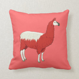 Funny Red Llama Kissen