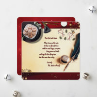 Funny Red Note to Santa Prayer für Freunde von uns