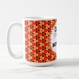 Funny Red Orange Black Cat Lover Kaffeetasse