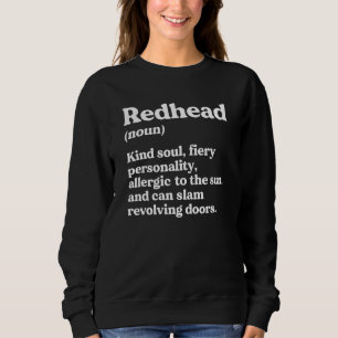 Funny Redhead Definition Ginger Red Hair MC1R Gene Sweatshirt