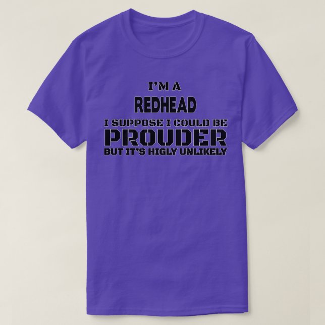 Funny Redhead Geschenk für Männer Frauen 1 T-Shirt (Design vorne)