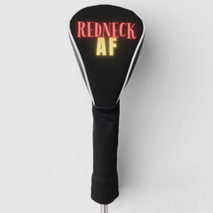 Funny Redneck AF Neon Golf Headcover