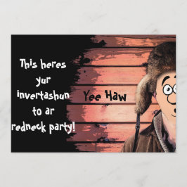 Funny Redneck Party Einladung