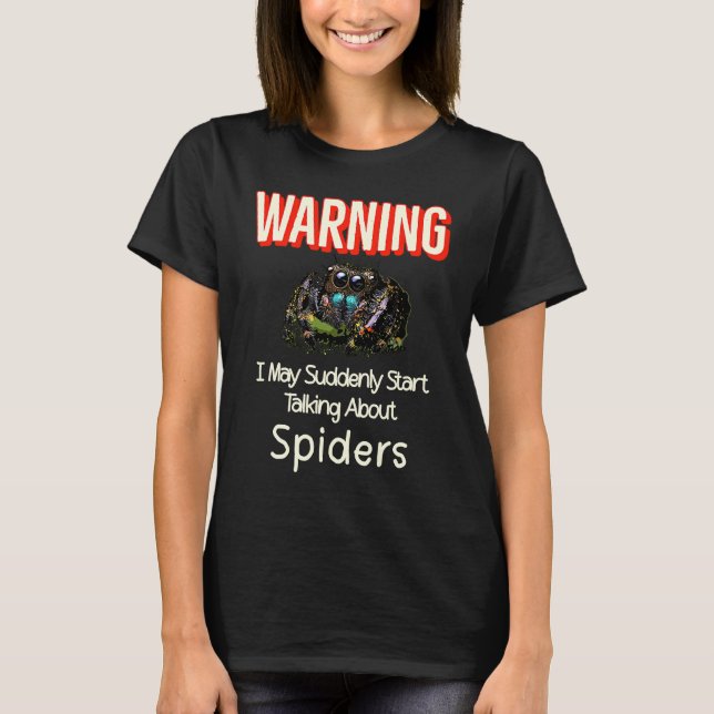 Funny Regal Jumping Spider Spooder Mutter Papi Ara T-Shirt (Vorderseite)