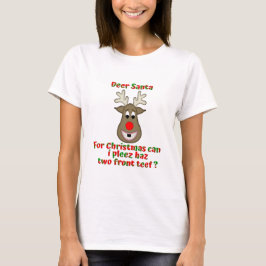 Funny Reindeer braucht zwei Vorderzähne T-Shirt