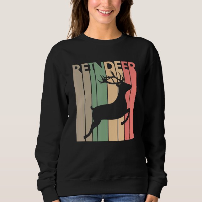 Funny Reindeer Costume Sweatshirt (Vorderseite)