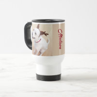Funny Reindeer Dog Individuelle Name Weihnachten