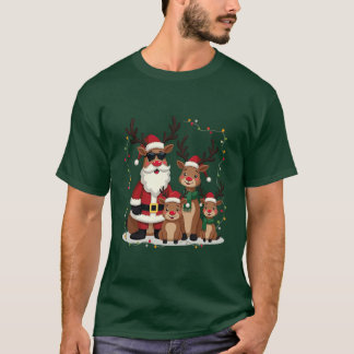 Funny Reindeer Family Christmas Shirt