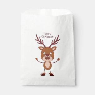 Funny Reindeer texte personnalisé sacs de faveur