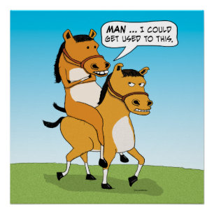 Funny Reiten Poster