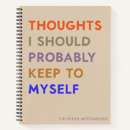Funny Relating Quote Vent Gedanken Personalisiert Notizbuch