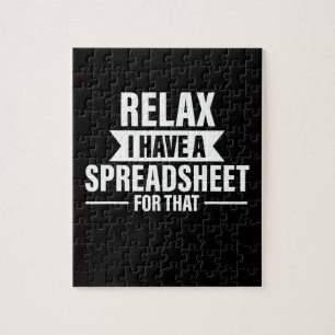 Funny Relax haben Spreadsheets Buchhalter Geschenk