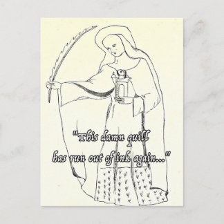 Funny Religious Greetings Card Quill Birthday Fun Postkarte