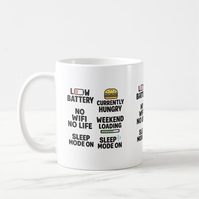 Funny Relitable Life Quotes Tasse (Links)