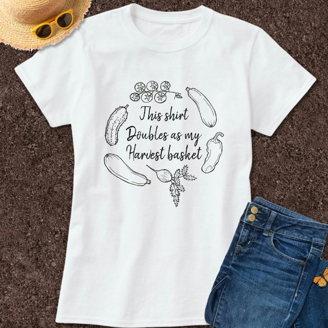 Funny RelTom Garden Spaß Veggie Harvest Doodle T-Shirt (Von Creator hochgeladen)