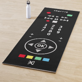 Funny Remote Kontrolle TV Farbenfroh Personalisier Yogamatte