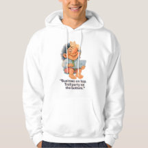 Funny Remote Work Troll - Business on Top Quote