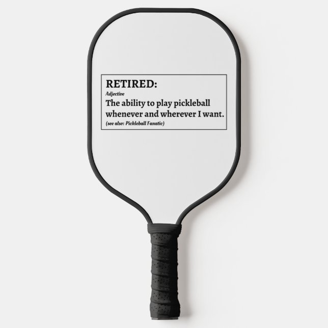 Funny Remüall Pickleball Pickleball Schläger (Vorderseite)