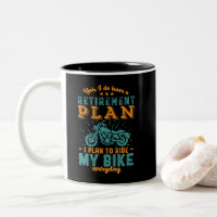 Funny Remüde Bike Ruhestandsplan Rad Motorrad