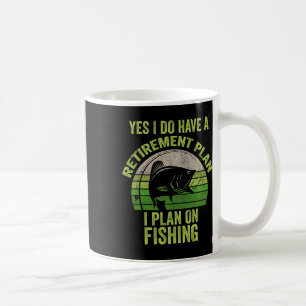 Funny Remüde Fishing Shirt für Männer Kaffeetasse