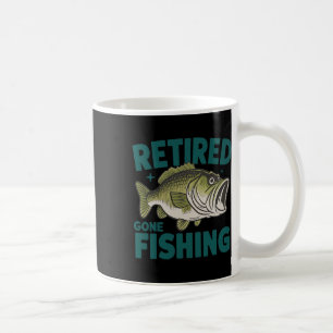 Funny Remüde Gone Fishing-Shirt Ruhestand B Vater Kaffeetasse