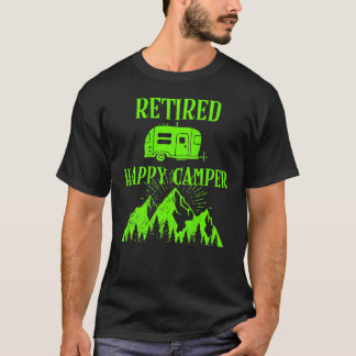 Funny Remüde Happy Camper Camping Rv T-Shirt