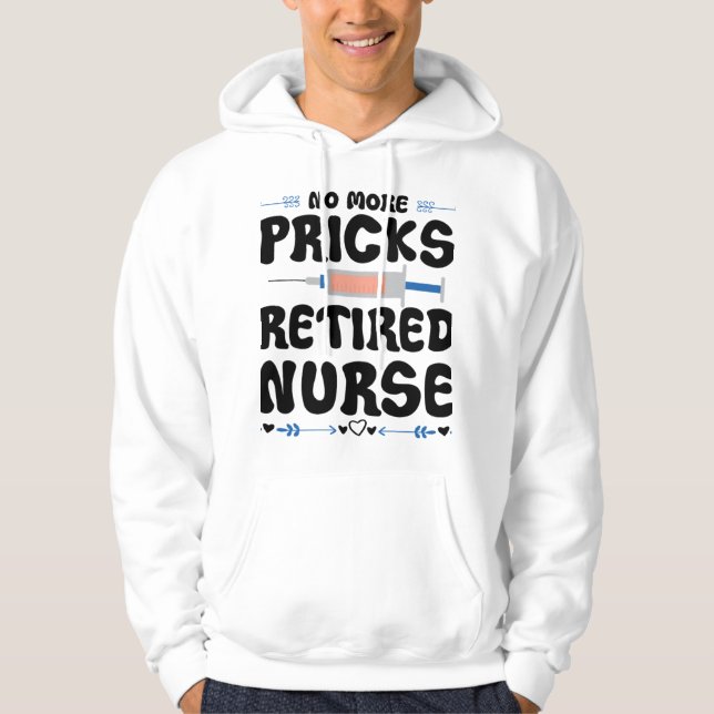 Funny Remüde Krankenschwester- Pflege Rente Party  Hoodie (Vorderseite)