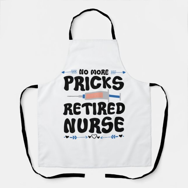 Funny Remüde Krankenschwester- Pflege Rente Party  Schürze (Vorderseite)