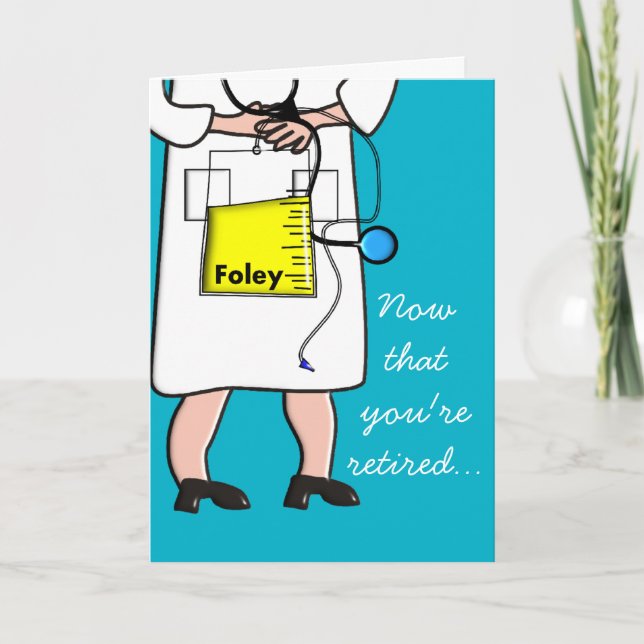 Funny Remüde Nurse Grußkarte Nr. 3 Karte (Vorderseite)
