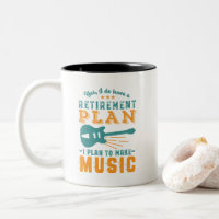 Funny Remüde Pensionsplan machen Gitarrenmusik