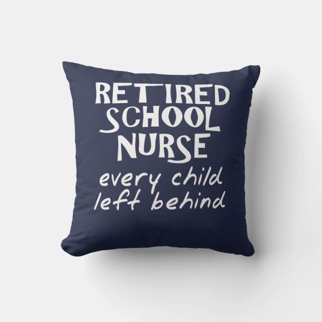 Funny Remüde School Nurse Kissen (Vorderseite)