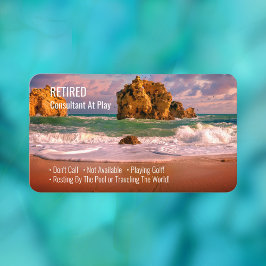 Funny Remüde, Sunset Ocean, DIY Profession Gag Visitenkarte