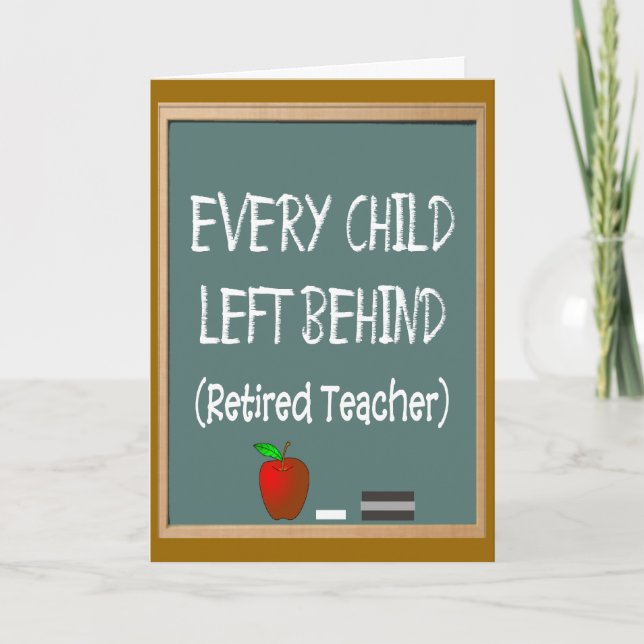 Funny Remüde Teacher Grußkarte Karte (Vorderseite)