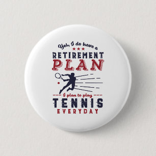 Funny Remüde Tennisspieler Quotenrezept Plan Ruhe Button