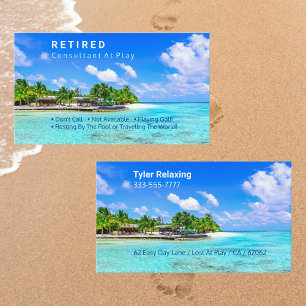 Funny Remüde, Tropical Island, DIY Professionelle Visitenkarte