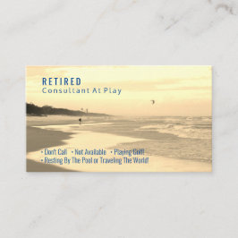 Funny Remüde Yel Sunset Beach, DIY Professional Ga Visitenkarte