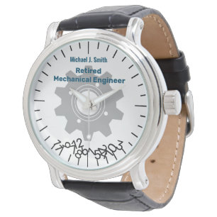 Funny Remüer Engineer Jumble Numbers Personalize Armbanduhr