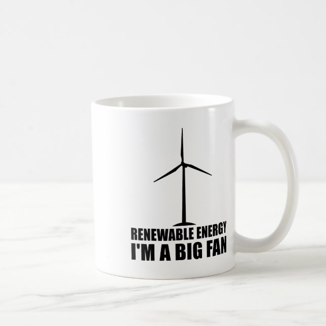Funny Renewable Energy Environmental Gift Cool Win Kaffeetasse (Rechts)