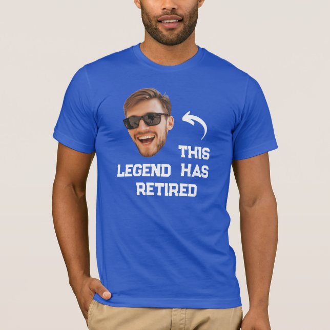 Funny Rentirement Foto Diese Legende ermüdet T-Shirt (Vorderseite)