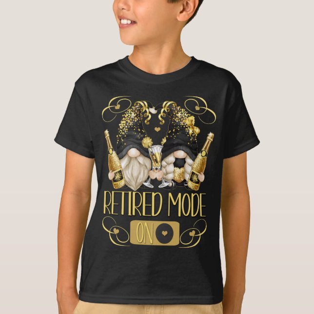 Funny Rentirement Gnomes für wiedergeborene Frauen T-Shirt (Vorderseite)