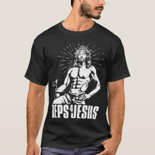 Funny Reps 4 Jesus Weightlift Gym Motivation Gi T-Shirt
