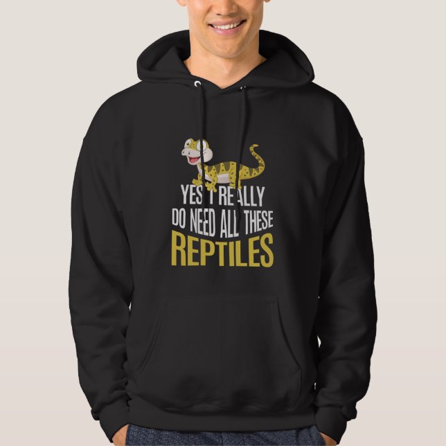 Funny Reptile Liebhaber Kinder Süße Tier Fan Hoodie (Vorderseite)