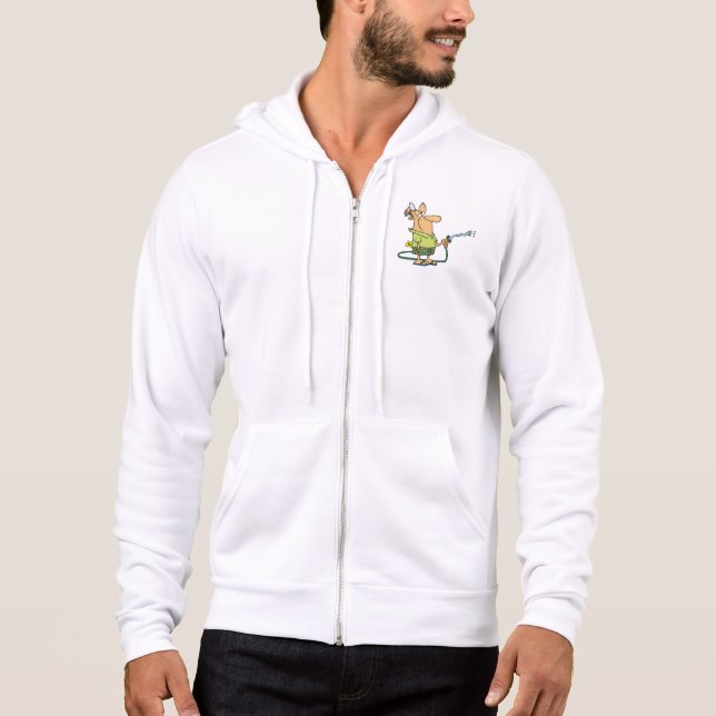 Funny Retired Doctor Gardening Garden Hose Hoodie (Vorderseite)