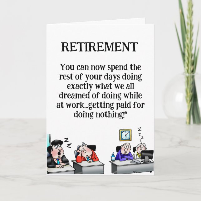 Funny Retirement Card Karte (Vorderseite)