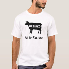 Funny Retirement Cow Out to Pasta Sprichwort T-Shirt