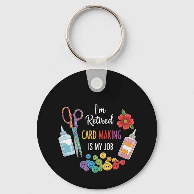 Funny Retirement Crafter Gift Schlüsselanhänger (Vorderseite)