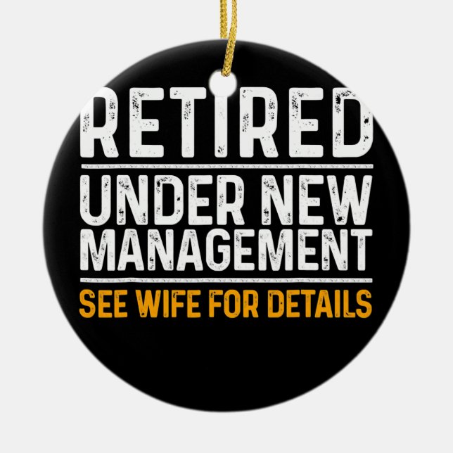 Funny Retirement Design Männer Vater Retiring Part Keramik Ornament (Vorne)