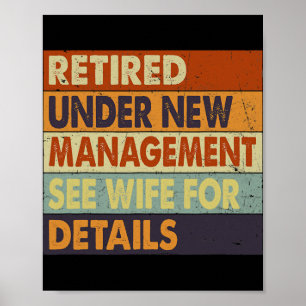 Funny Retirement Design Männer Vater Retiring Part Poster