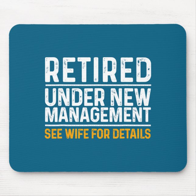 Funny Retirement Design Men Dad Retiring Party  Mousepad (Vorne)