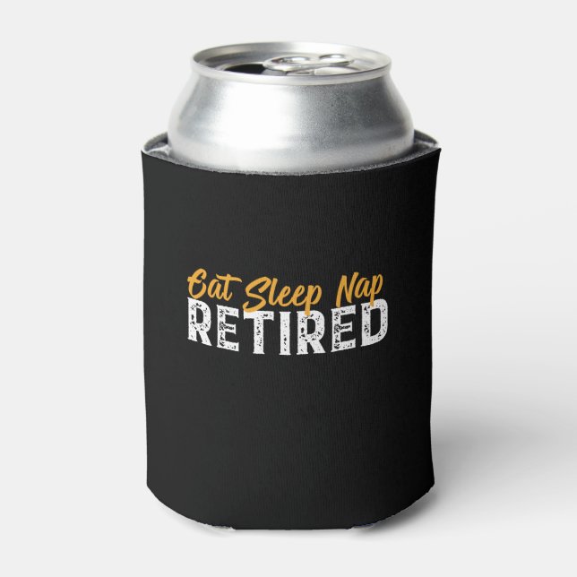 Funny Retirement Geschenk essen Schlafen Nickerche Dosenkühler (Kanne Vorderseite)